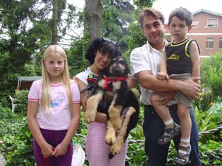 With his new Family, July 7